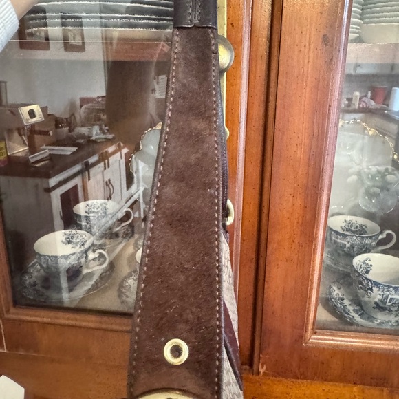 Brown leather and suede coach soho shoulder Bag